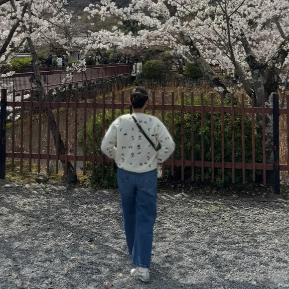 Sezane Le Crop Denim Blue - Picture 5 of 5